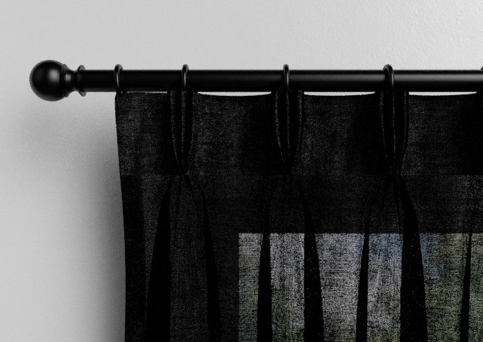 Brescia Voile, Raven Black - Made to Measure Curtains - Image 11